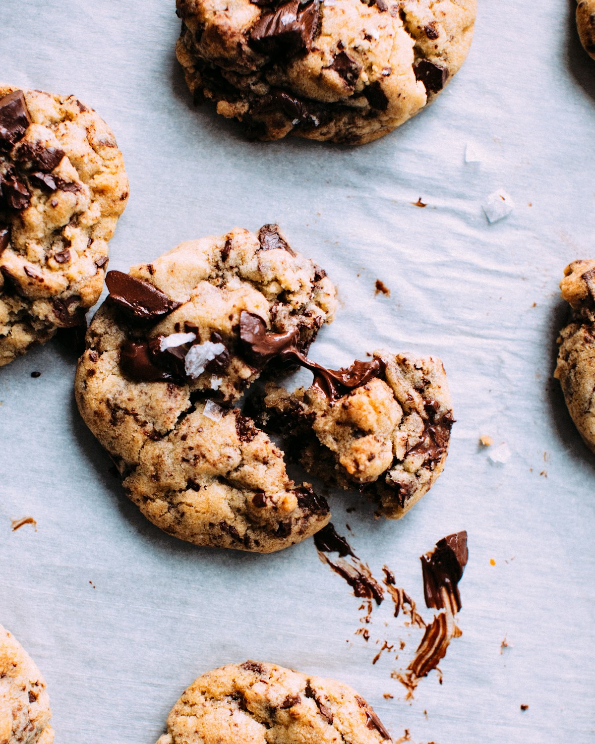 Freshly baked cookies on a table